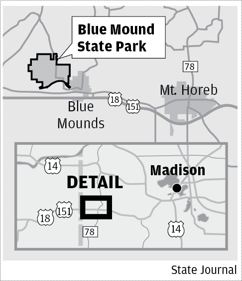 Blue Mound State Park map